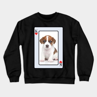 Jack Russell King Of Hearts Crewneck Sweatshirt